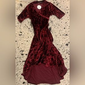 Crazy Train Velvet Wrap Dress